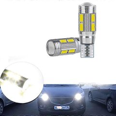 10Tk W5w T10 12V 6000K 5630 10 Smd Auto Led Pirn Canbus Numbrimärk Kiilu Külgpööre Singal Tuli S hind ja info | Autotuled | kaup24.ee