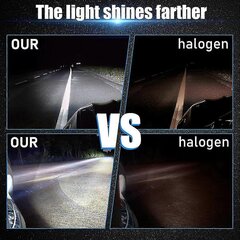 H11 Led Koos Objektiiviga Auto Udulamp 6 Led 6000K 30W 3000 Luumenit Autoprojektor Udutuli Valge Hele Wa hind ja info | Autotuled | kaup24.ee