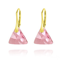 Kõrvarõngad Triangle, Light Rose, 16 mm hind ja info | Kõrvarõngad | kaup24.ee