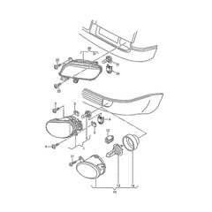 Parem Eesmine Põrkeraua Udutuli 4E0941700b Ühildub A8 A8 D3 2008-2010 Halogeen Udutulega hind ja info | Autotuled | kaup24.ee