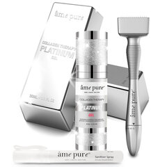 Комплект для микроигольчатой терапии кожи лица и тела âme pure® Adjustable Derma Stamp PLATINUM KIT цена и информация | Массажеры для лица, инструменты для чистки лица | kaup24.ee