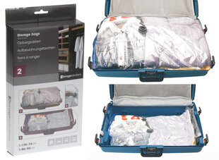 Вакуумные мешки для одежды, 2 шт. цена и информация | Вешалки и мешки для одежды | kaup24.ee