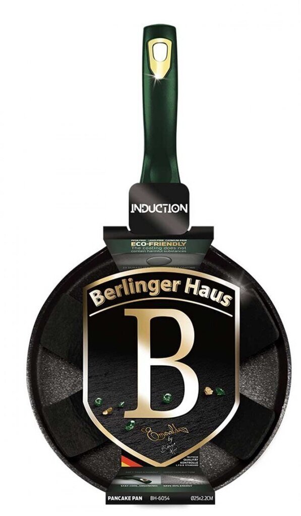 Berlinger Haus pannkoogipann Emerald Collection, 25 cm hind ja info | Pannid | kaup24.ee