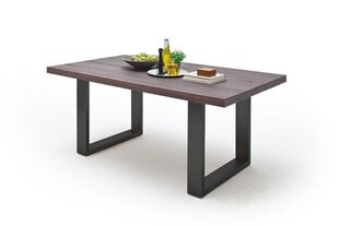 Обеденный стол MC Akcent Castello, 220x100 см, темно-коричневый/серый цена и информация | Кухонные и обеденные столы | kaup24.ee