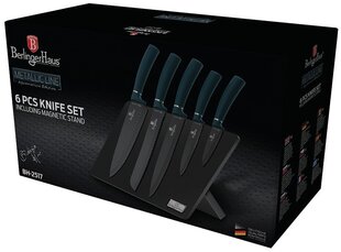 Berlinger Haus Metallic Line набор ножей Aquamarine Edition, 6 частей цена и информация | Ножи и аксессуары для них | kaup24.ee