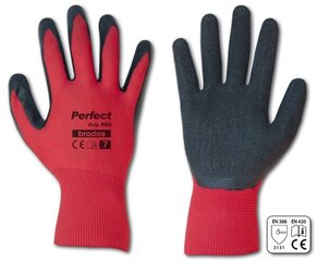 Перчатки защитные PERFECT GRIP RED латекс Bradas (размер 9) цена и информация | Рабочие перчатки | kaup24.ee