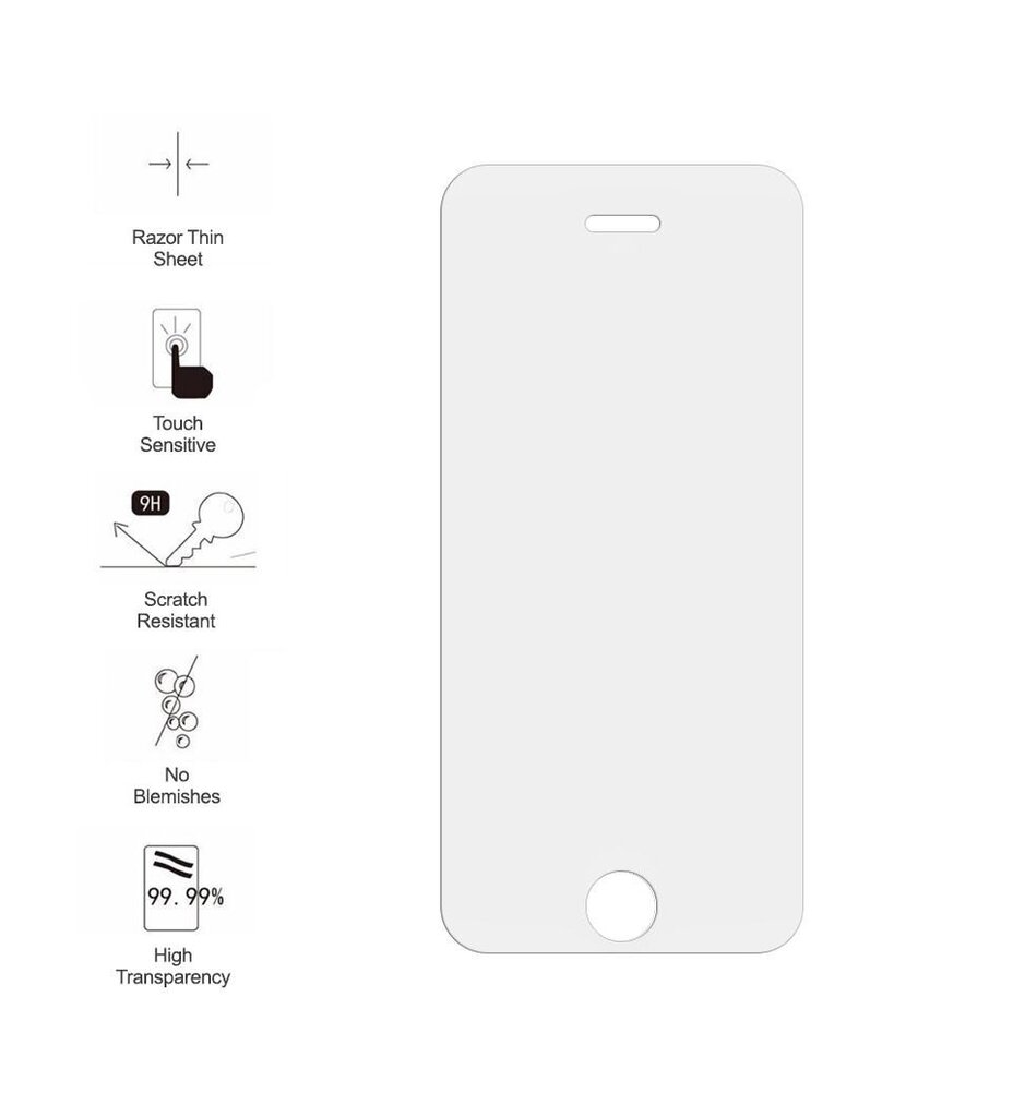 LCD kaitsev karastatud klaas 9H Apple iPhone 7 Plus/8 Plus цена и информация | Ekraani kaitsekiled | kaup24.ee