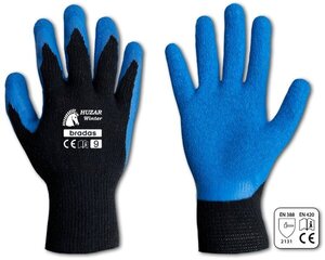 Перчатки защитные HUZAR WINTER латекс Bradas (размер 11) цена и информация | Рабочие перчатки | kaup24.ee
