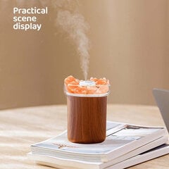 USB eeterlike õlide difuusor Aroma Cold Mist Salt Lambi niisutaja, valge цена и информация | Увлажнители воздуха | kaup24.ee