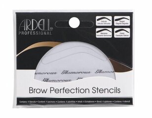 Трафареты для макияжа бровей Ardell Brow Perfection Stencils, 4 шт. цена и информация | Кисти для макияжа, спонжи | kaup24.ee