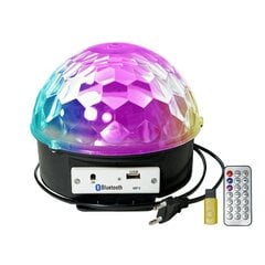 Diskovalgusti Bluetoothi ja kõlariga – LED valgus – RGB must цена и информация | Автомобильные динамики | kaup24.ee