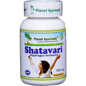 Toidulisand Planet Ayurveda "Shatavari", 60 kapslit hind ja info | Vitamiinid, toidulisandid, preparaadid tervise heaoluks | kaup24.ee