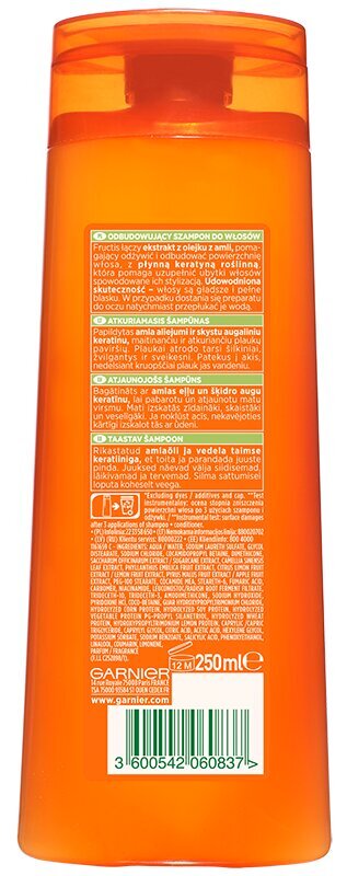 Šampoon kahjustatud juustele GARNIER Fructis Goodbye Damage, 250 ml цена и информация | Šampoonid | kaup24.ee