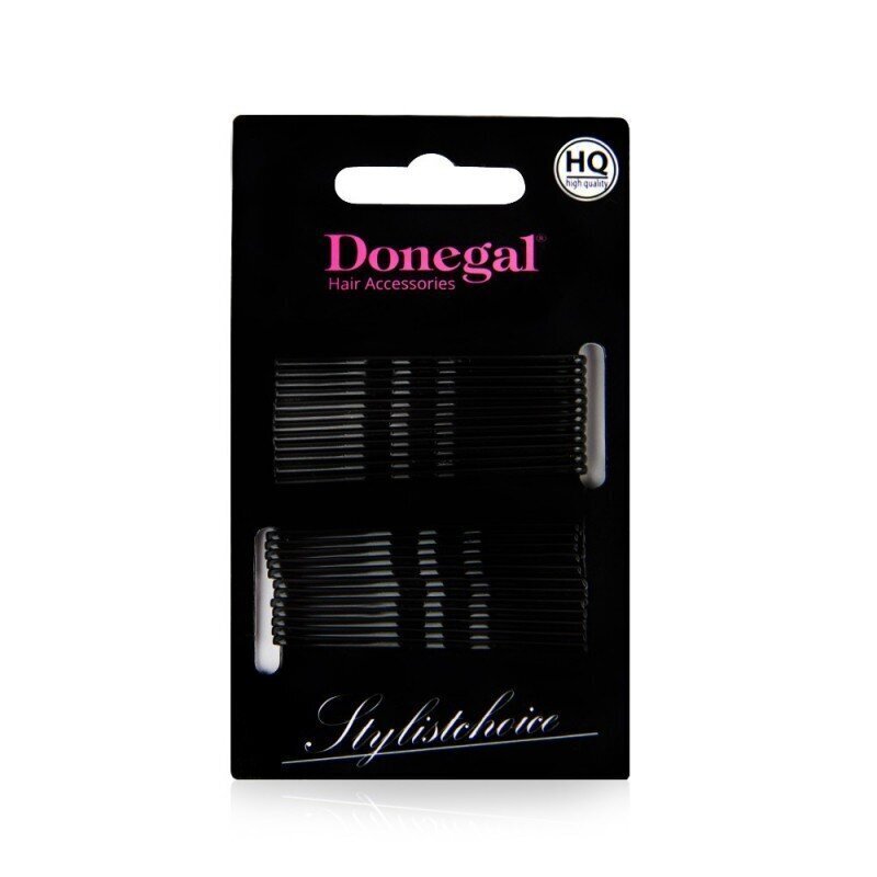 Juukseklambrid Donegal mustad, 5 cm, 24 tk, 5091 hind ja info | Juuste aksessuaarid | kaup24.ee