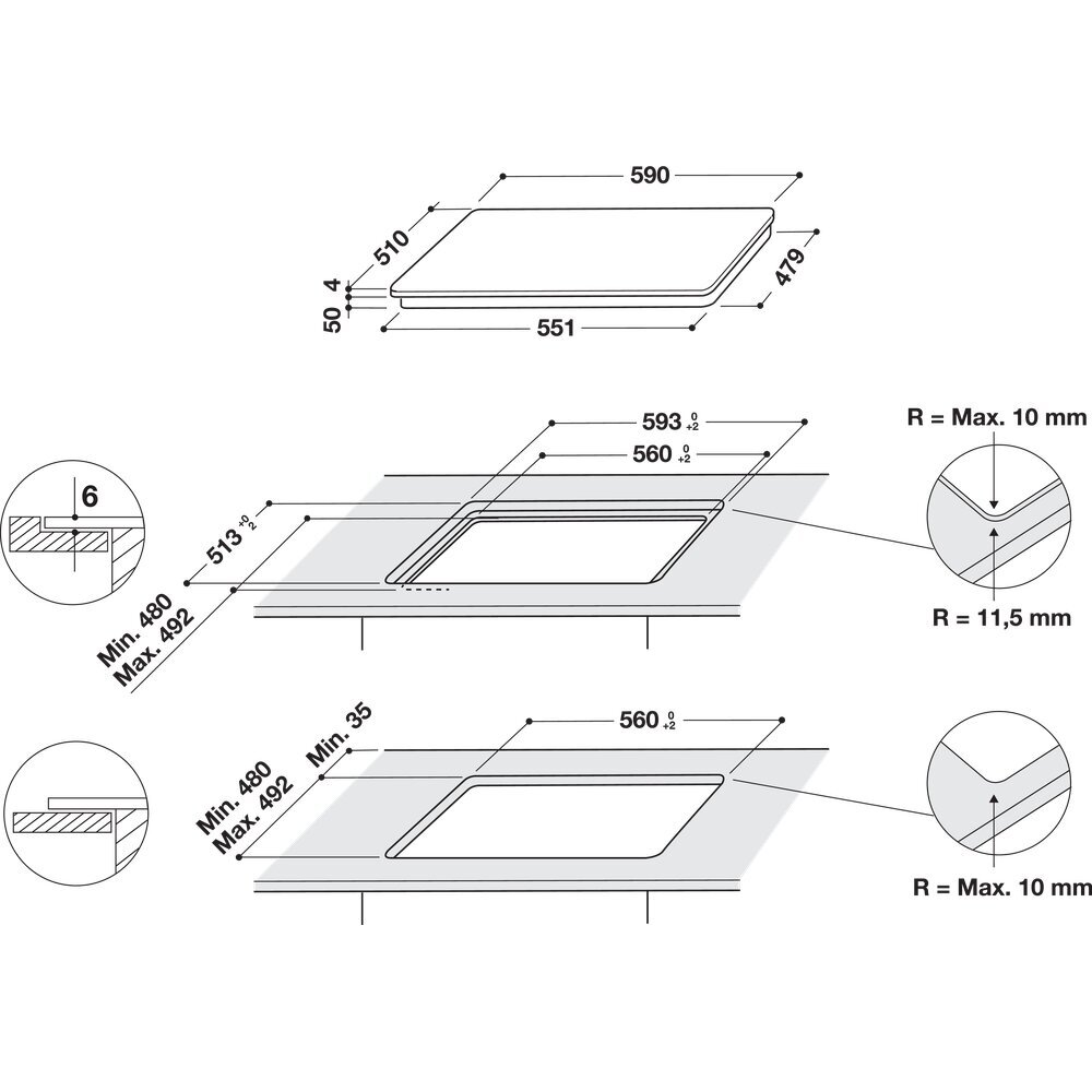 Whirlpool WL S7960 NE hind ja info | Pliidiplaadid | kaup24.ee