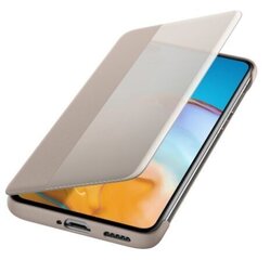 Huawei Smart View Flip Cover, sobib Huawei P40, pruun hind ja info | Huawei Mobiiltelefonid, foto-, videokaamerad | kaup24.ee