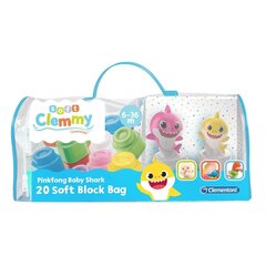 Klotsid Clementoni Clemmy Baby shark, 20 tk, 17428 hind ja info | Imikute mänguasjad | kaup24.ee