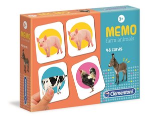 Карточки для развития памяти Clementoni Farm Animals, 18082 цена и информация | Настольные игры, головоломки | kaup24.ee