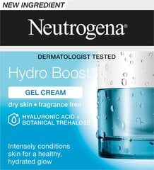 Geeljas näokreem kuivale nahale Neutrogena Hydro Boost, 50 ml hind ja info | Näokreemid | kaup24.ee