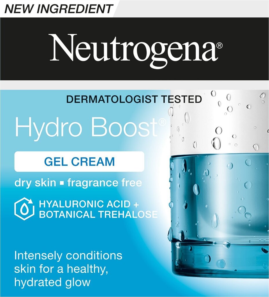 Geeljas näokreem kuivale nahale Neutrogena Hydro Boost, 50 ml hind ja info | Näokreemid | kaup24.ee