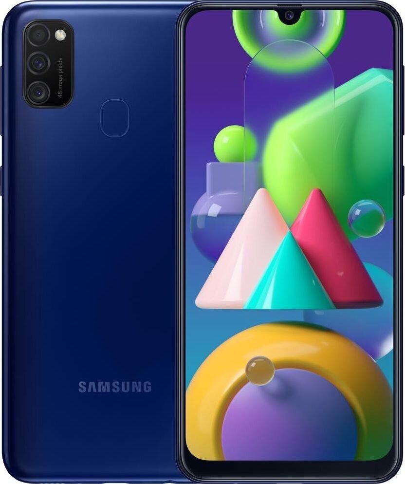 Samsung Galaxy M21, 64GB, Dual SIM Blue hind ja info | Telefonid | kaup24.ee