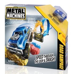 Rada mudelautoga Metal Machines Playset-S1 Road Rampage, 6701 hind ja info | Poiste mänguasjad | kaup24.ee