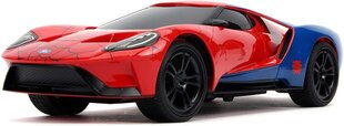 Raadio teel juhitav mudelauto Marvel RC Spiderman 2017 Ford GT 1:16 цена и информация | Игрушки для мальчиков | kaup24.ee