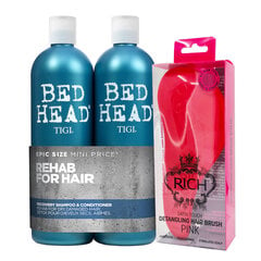 Комплект TIGI Bed Head Urban Antidotes Recovery Tweens 2x750 мл + RICH aнтистатическая щетка для волос цена и информация | Tigi Духи, косметика | kaup24.ee