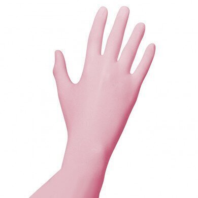 Ühekordsed nitriilkindad Unigloves Pink Pearl, suurus S, 100 tk. цена и информация | Esmaabi | kaup24.ee
