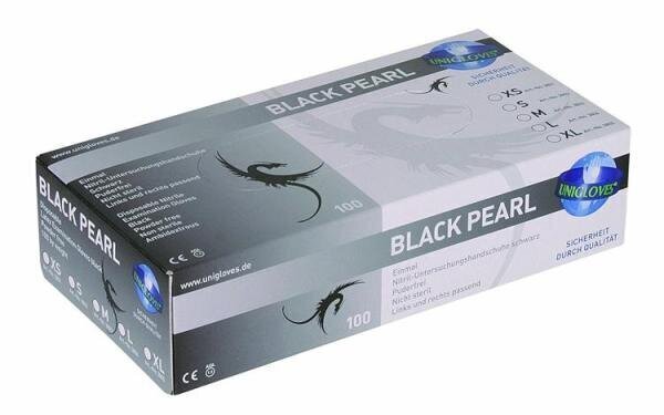 Ühekordsed nitriilkindad Unigloves Black Pearl, suurus S, 100 tk. hind ja info | Esmaabi | kaup24.ee