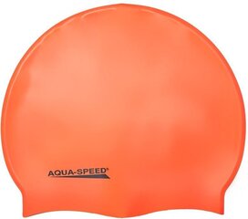 Шапочка для плавания Aqua Speed Mega, Оранжевая цена и информация | Шапки для плавания | kaup24.ee