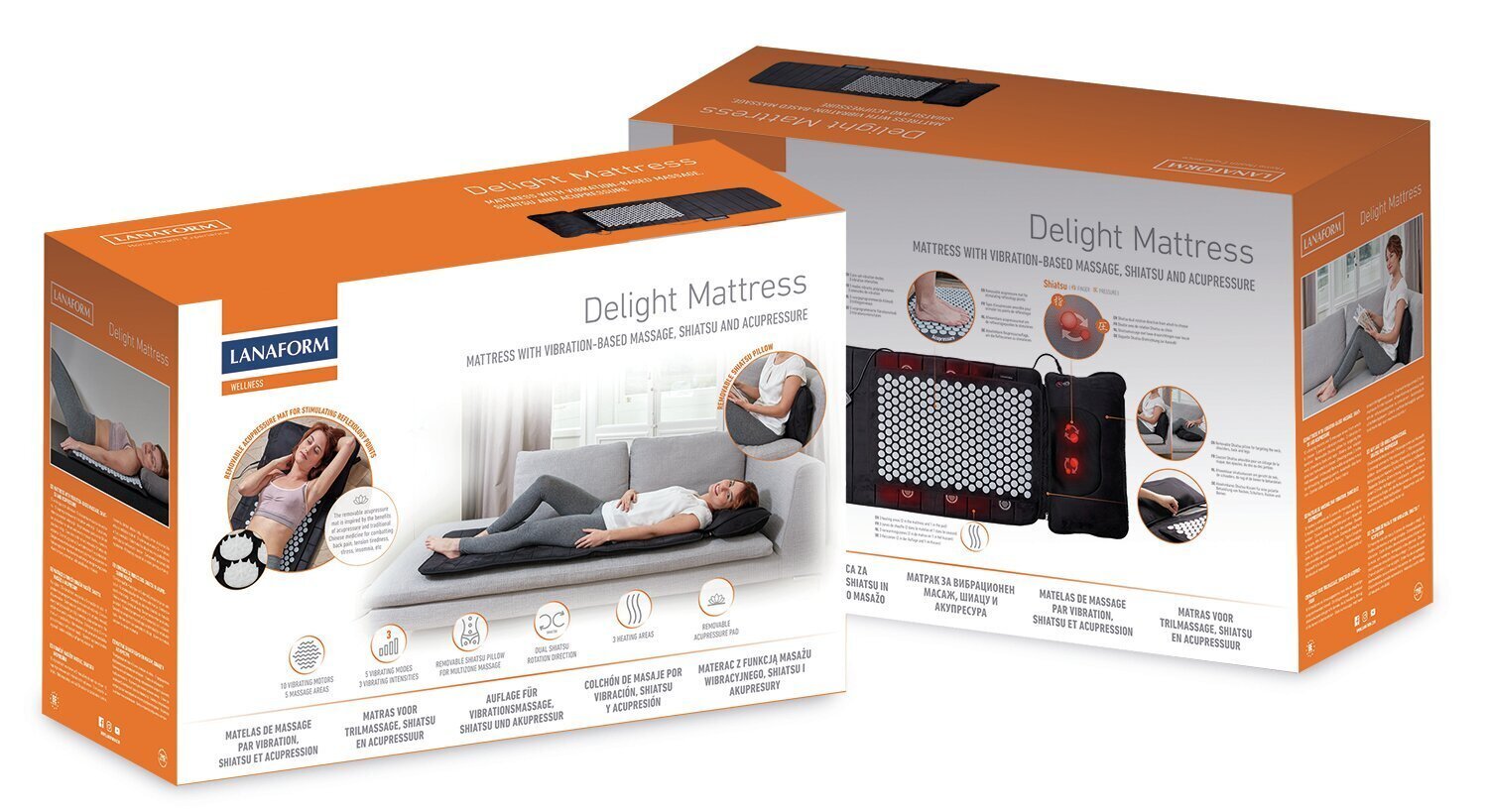 Vibratsiooni ja kütte madrats Lanaform Delight Mattress цена и информация | Massaažiseadmed | kaup24.ee