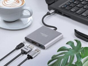 USB jagaja Natec NMP-1607 цена и информация | Адаптеры и USB-hub | kaup24.ee