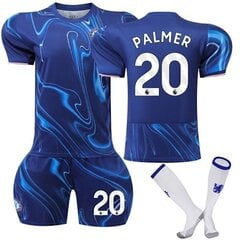 2024–2025 Chelsea Home Kids jalgpallisärk sokkidega nr 20 Palmer-WELLNESS Adult XS hind ja info | Jalgpalli varustus ja riided | kaup24.ee