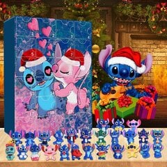 24 tk Disney Miki Minnie jõulude advendikalender Mänguasjad kinkekarp Multifilmi nukk lastele kinkekarp DIY peokaunistused hind ja info | Jõulukaunistused | kaup24.ee