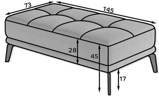 Tumba NORE Torrense 11, helehall hind ja info | Kott-toolid, tumbad, järid | kaup24.ee