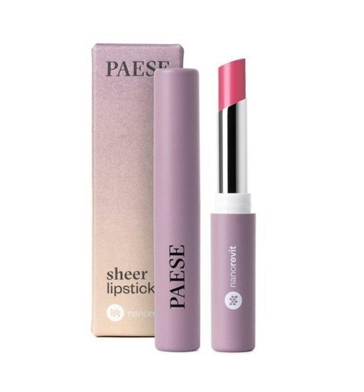 Huulepulk Paese Nanorevit Sheer 4.3 g, 31 Natural Pink цена и информация | Huulepulgad, -läiked, -palsamid, vaseliin | kaup24.ee