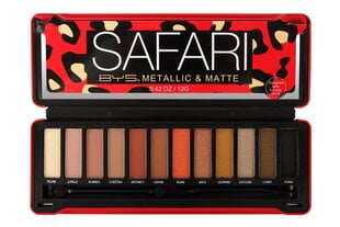 Палетка теней BYS SAFARI Matte/Metallic цена и информация | Тушь, средства для роста ресниц, тени для век, карандаши для глаз | kaup24.ee