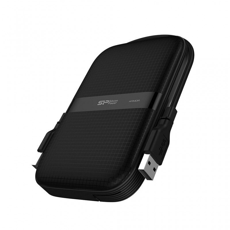 Silicon Power HDD Armor A60 1TB, Must (SP010TBPHDA60S3A) hind ja info | Välised kõvakettad (SSD, HDD) | kaup24.ee