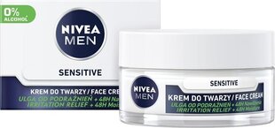 Näokreem meestele Nivea Men Sensitive, 50 ml kaina ir informacija | Näokreemid | kaup24.ee