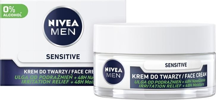 Näokreem meestele Nivea Men Sensitive, 50 ml hind ja info | Näokreemid | kaup24.ee