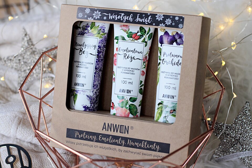 Juuksehoolduskomplekt Anwen 3 x 100 ml цена и информация | Juuksepalsamid | kaup24.ee