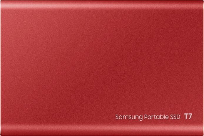 Samsung SSD T7 2TB, Punane (MU-PC2T0R/WW) цена и информация | Välised kõvakettad (SSD, HDD) | kaup24.ee