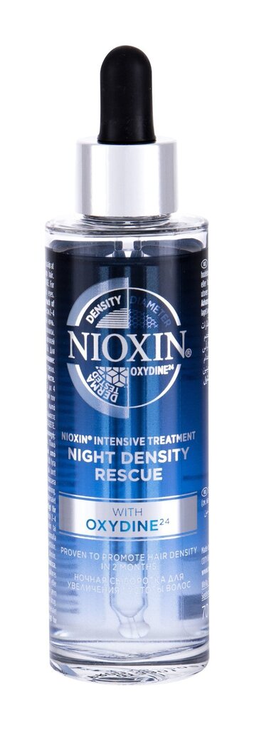 Tihendav juukseseerum meestele Nioxin Night Density Rescue 70 ml цена и информация | Maskid, õlid, seerumid | kaup24.ee