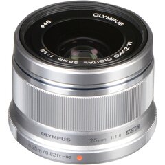 Olympus M.ZUIKO DIGITAL 25mm F1.8 (Silver) hind ja info | Objektiivid | kaup24.ee