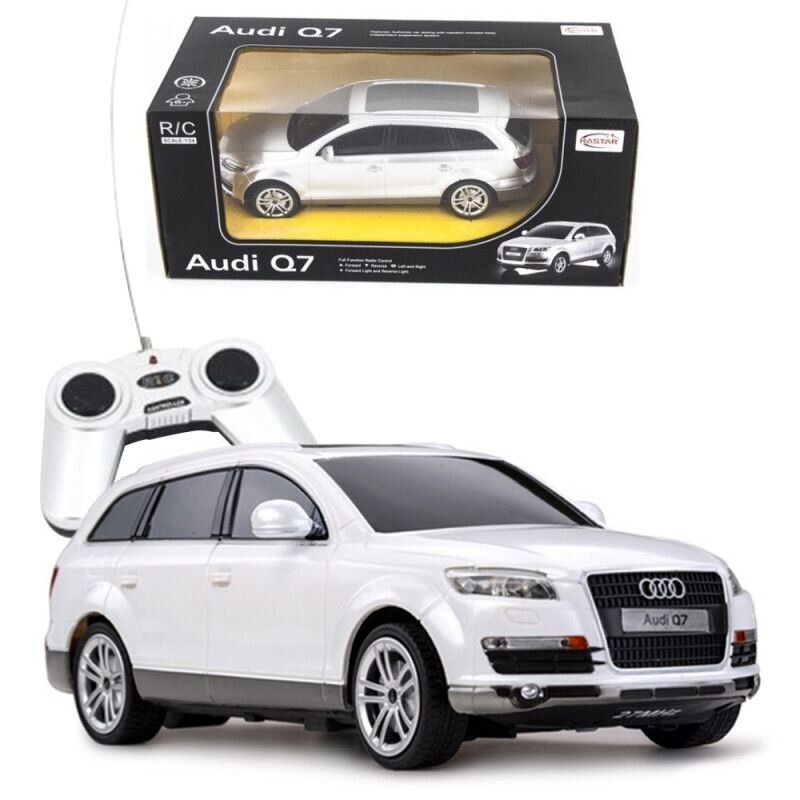 Puldiga juhitav mudelauto Rastar 1:24 Audi Q7, 27300 цена и информация | Poiste mänguasjad | kaup24.ee