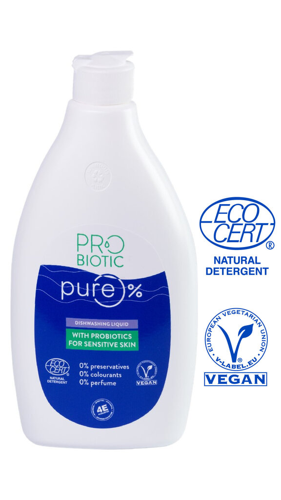PROBIOTIC Pure nõudepesuvahend probiootikumidega, 500 ml hind ja info | Nõudepesuvahendid | kaup24.ee
