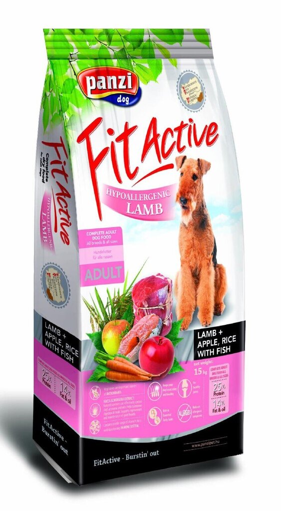 Koeratoit FitActive Hypoallergenic LAMB 15kg hind ja info | Kuivtoit koertele | kaup24.ee