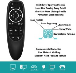 G10 Voice Air 2,4 GHz juhtmeta kaugjuhtimispult Smart TV, arvuti jaoks hind ja info | Smart TV tarvikud | kaup24.ee