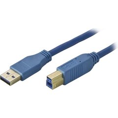 Deltaco USB3-120-K, USB-A/USB-B, 2м цена и информация | Кабели и провода | kaup24.ee